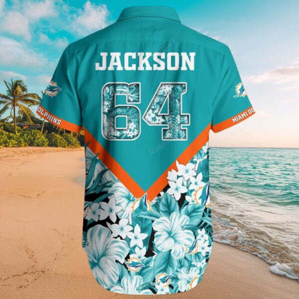 Dolphins Jackson 64 Floral Tropical Shirt & Shorts Set - Image 3