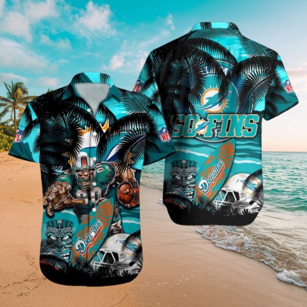 Miami Dolphins Warrior Spirit Tropical Hawaiian Shirt
