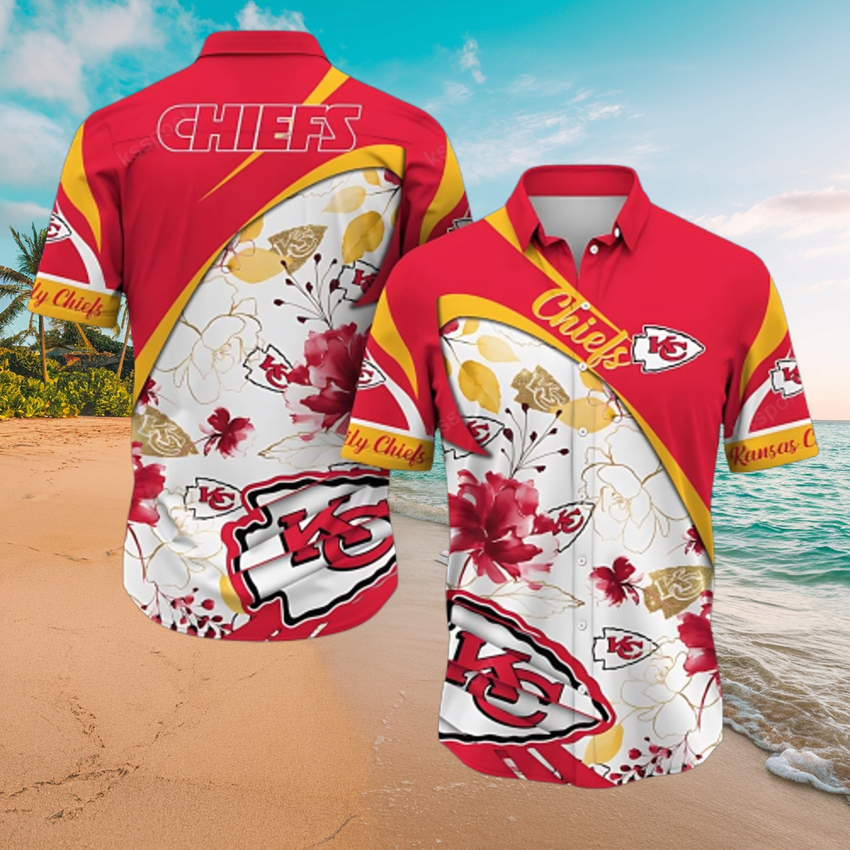 Chiefs Floral Fusion Bold Hawaiian Shirt