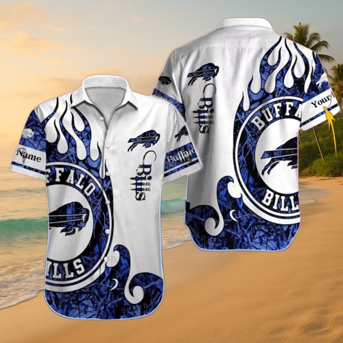 Custom Buffalo Bills Tropical Floral Hawaiian Shirt – NFL Aloha Wear