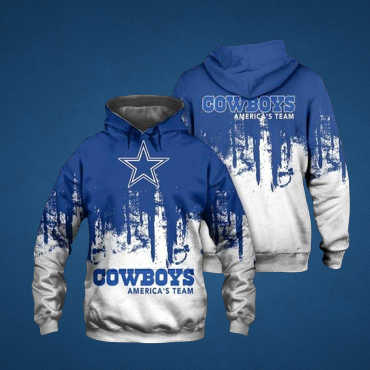 Dallas Cowboys America's Team All Over Print Hoodie