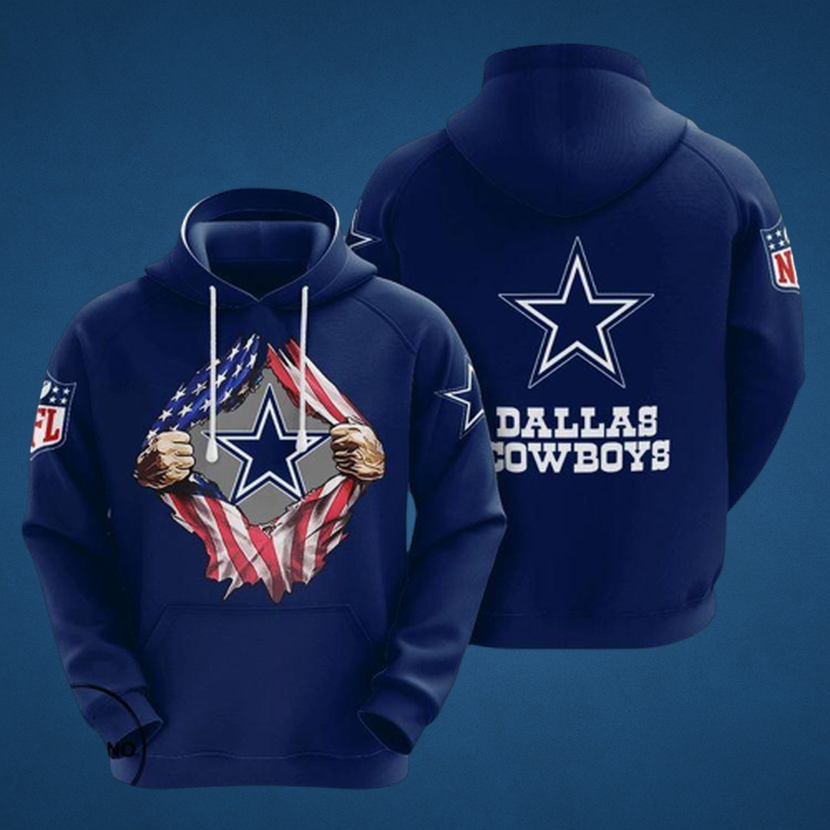 Dallas Cowboys NFL Fan Hoodie | Bold Graphic Game Day Gear