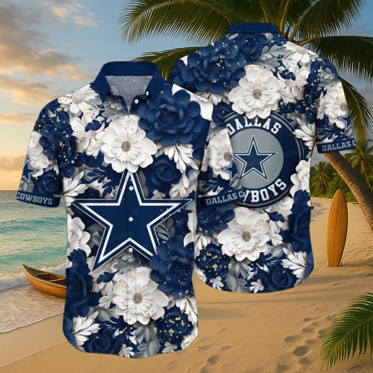Dallas Cowboys Floral Pride Hawaiian Shirt – Limited-Edition Island Game-Day Style