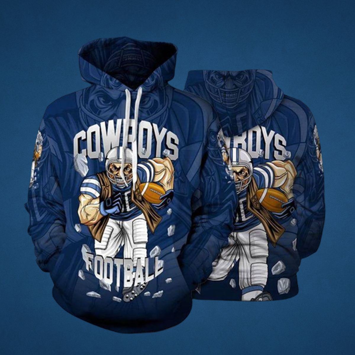Dallas Cowboys 3D Full Print Football Hoodie Apparel