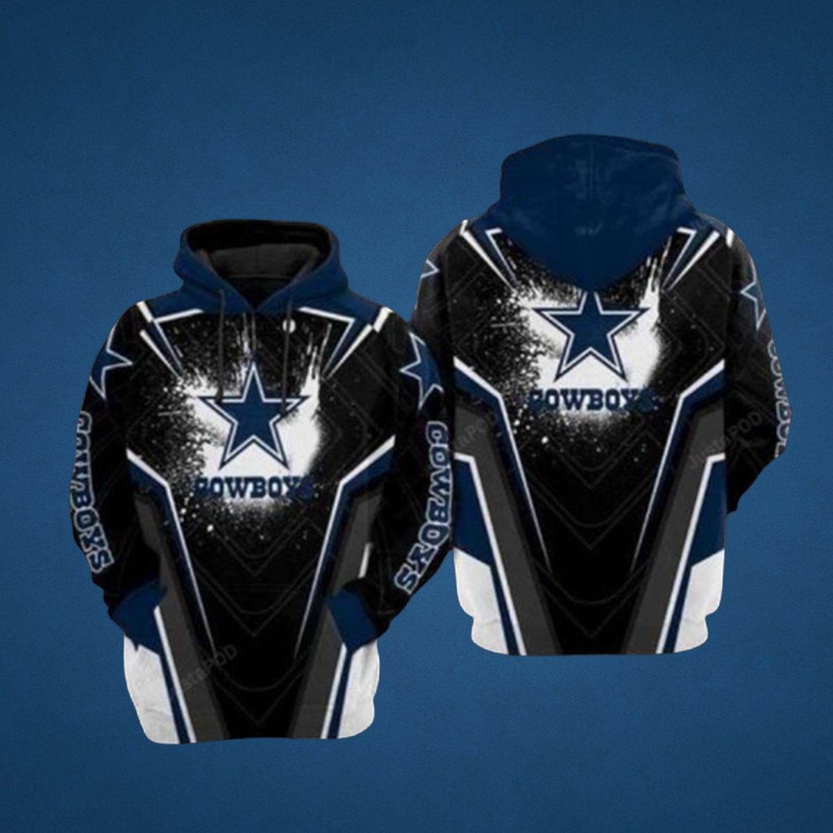 Dallas Cowboys 3D All-Over Print Fan Hoodie