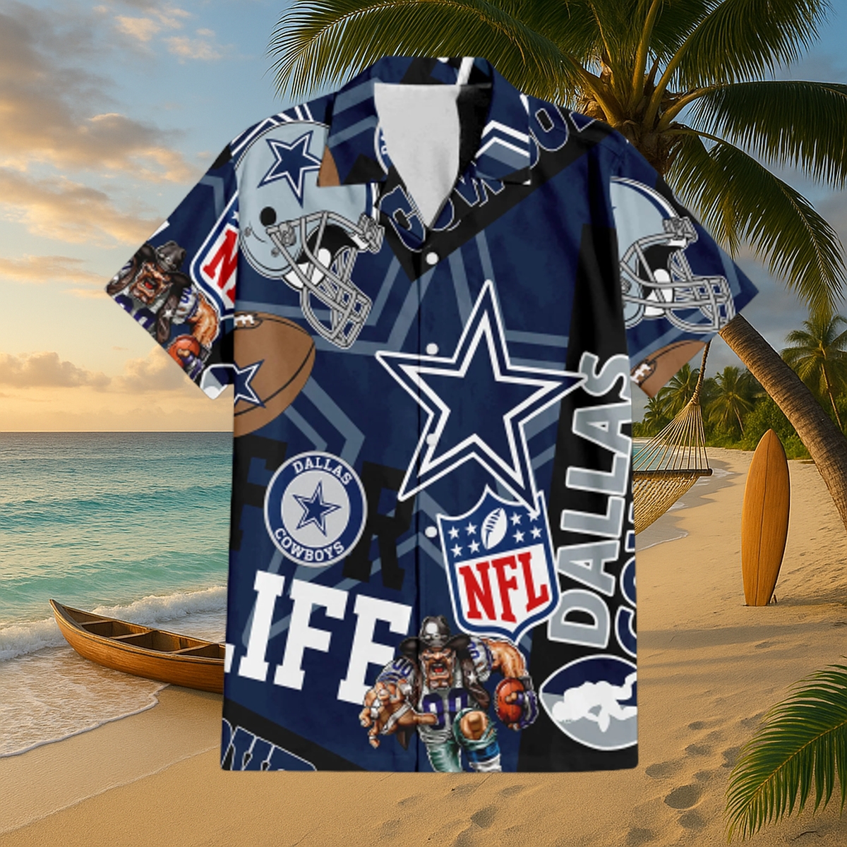 Dallas Cowboys For Life Hawaiian ShirtDallas Cowboys For Life Hawaiian Shirt – Limited Edition, Celebrate Forever in Island Style
