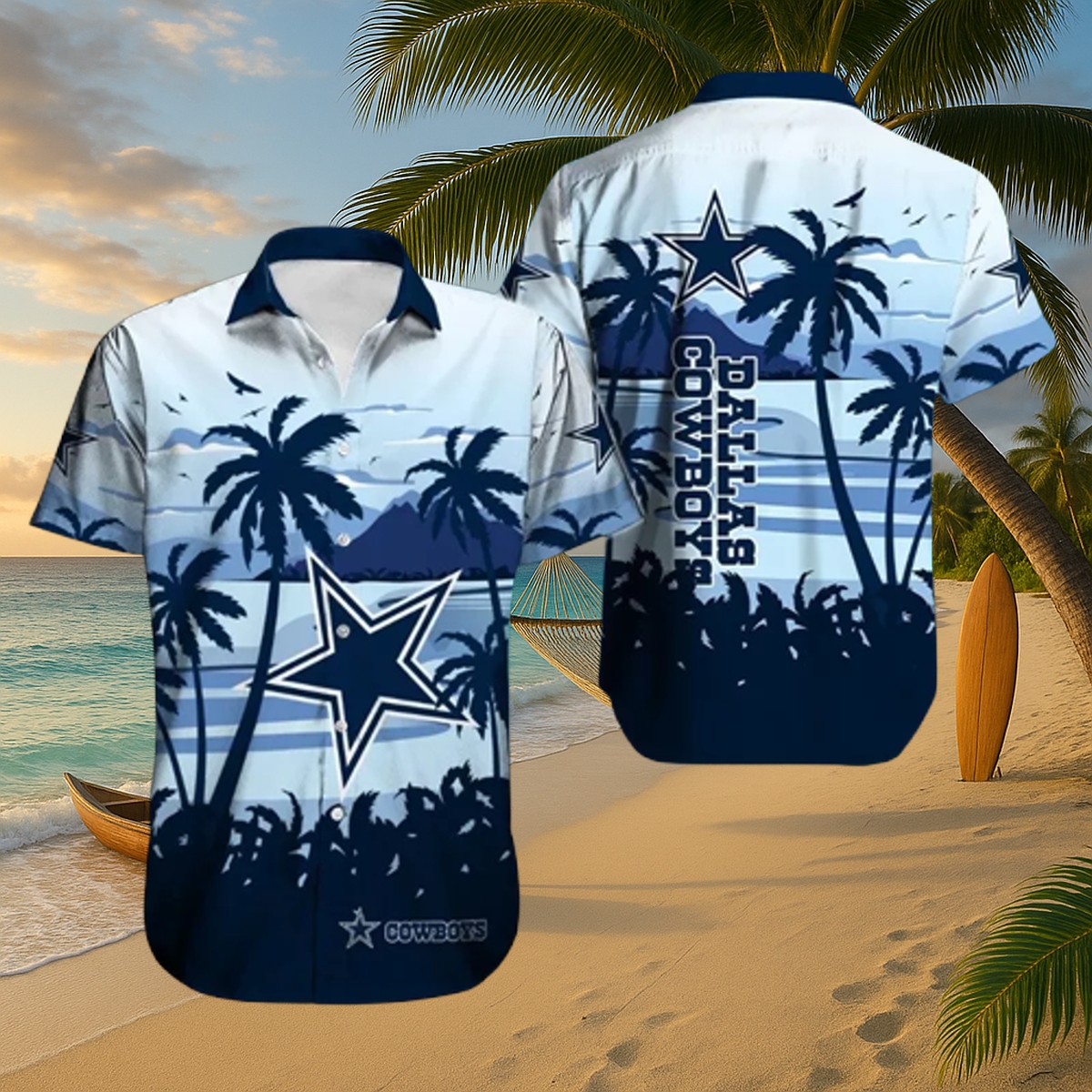 Dallas Cowboys Horizon Palms Hawaiian Shirt – Limited-Edition Island Game-Day Essential