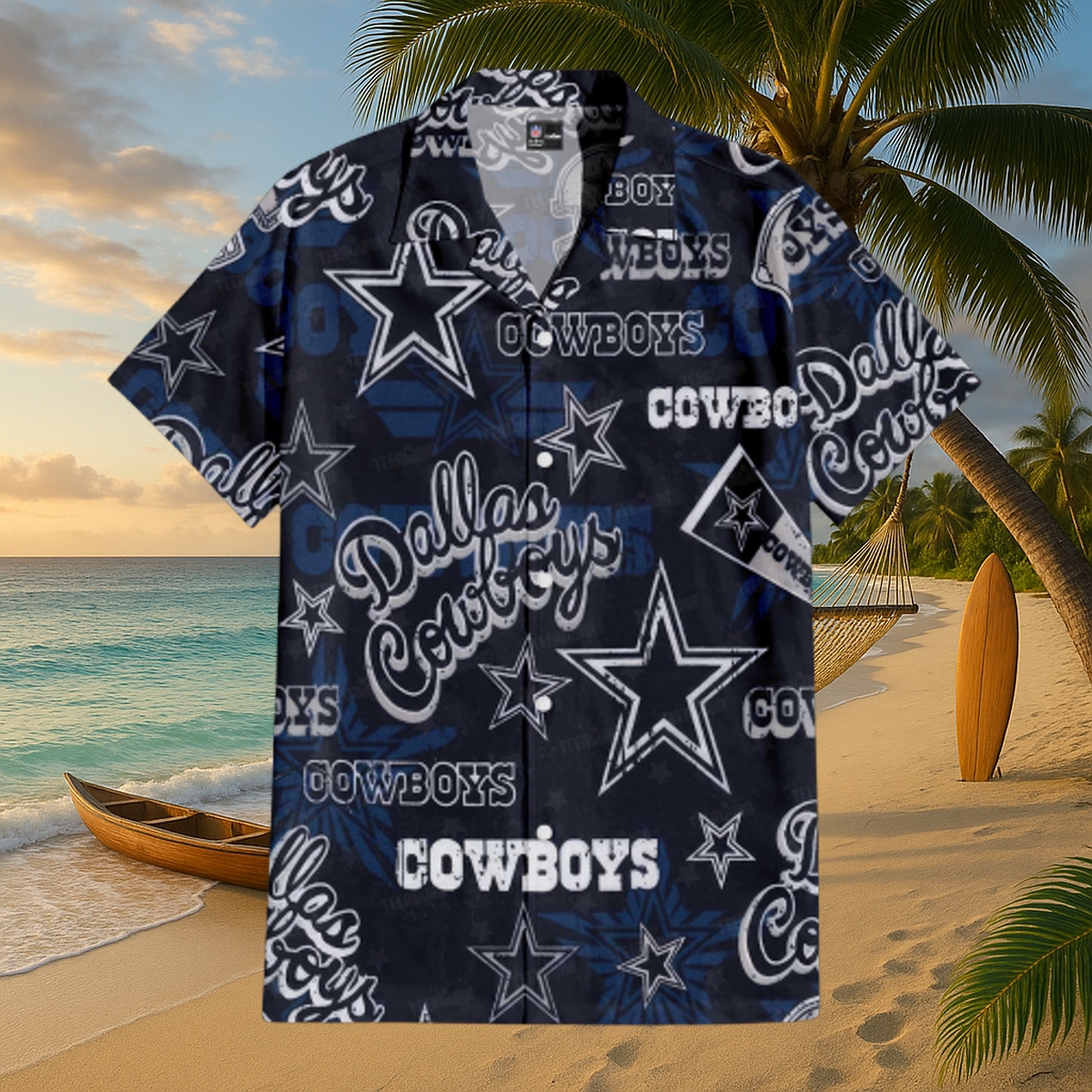 Dallas Cowboys Lone Star Breeze Hawaiian Shirt