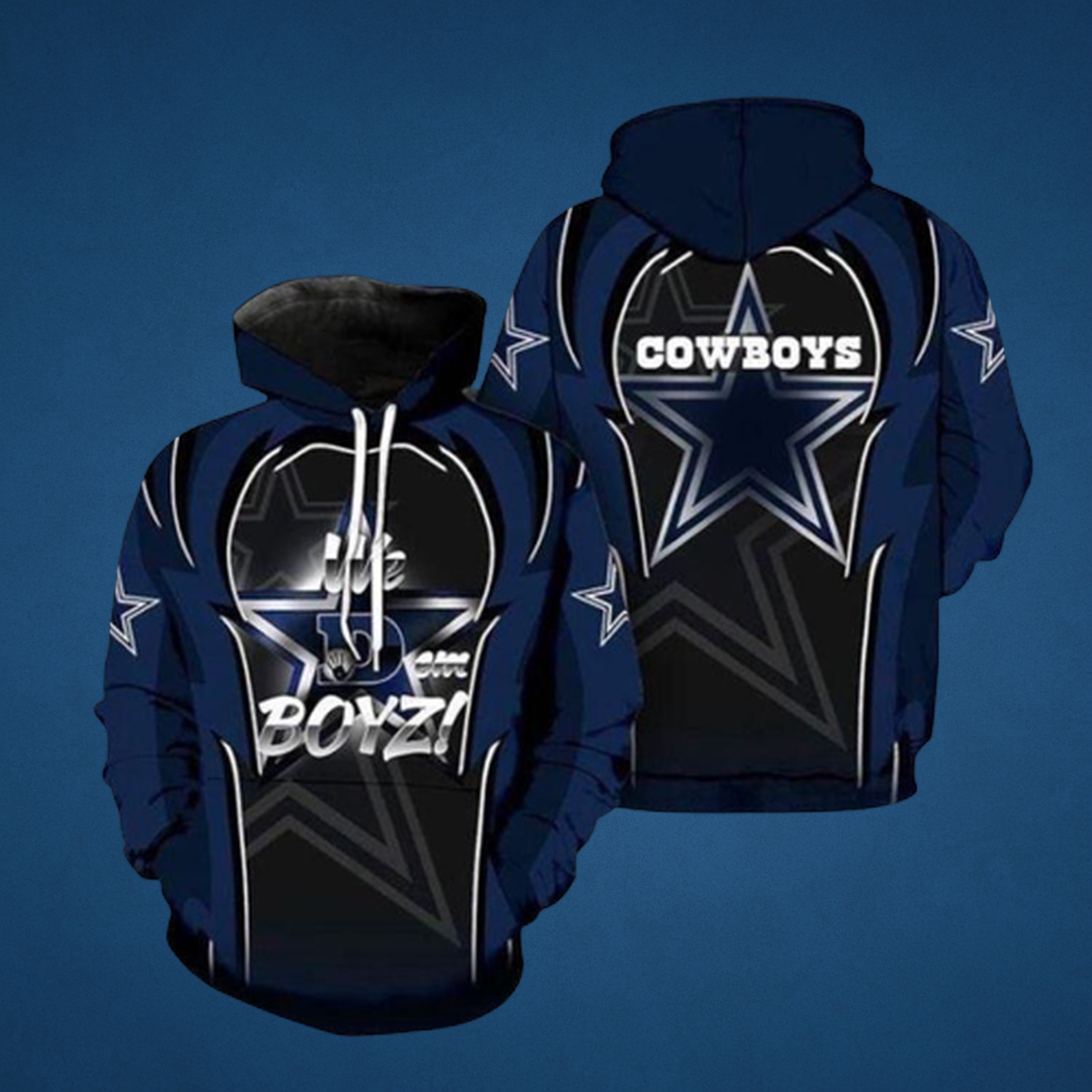 Dallas Cowboys “We Dem Boyz” 3D All-Over Print NFL Hoodie
