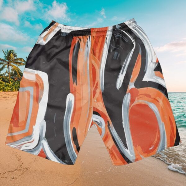 Bengals Abstract Art Hawaiian Shirt - NFL Apparel - Image 4