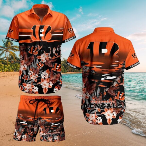 Bengals Hawaiian Shirt & Shorts Set - Tropical Fan Gear