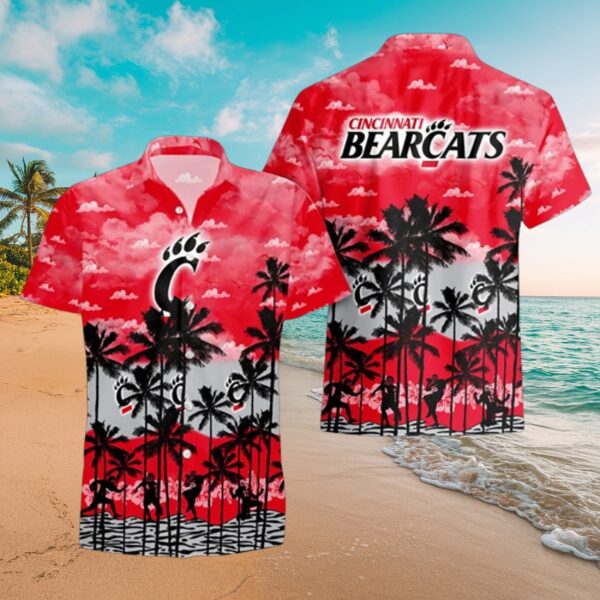 Cincinnati Bearcats Tropical Palm Tree Hawaiian Shirt