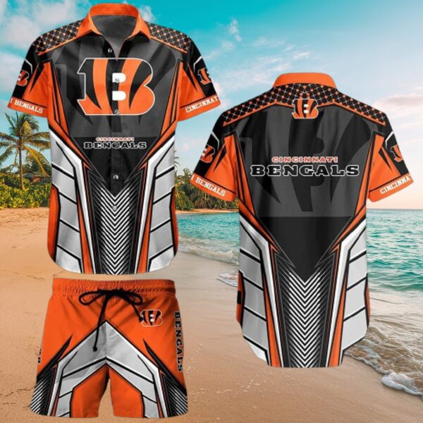 Cincinnati Bengals Fan Hawaiian Shirt & Shorts Set