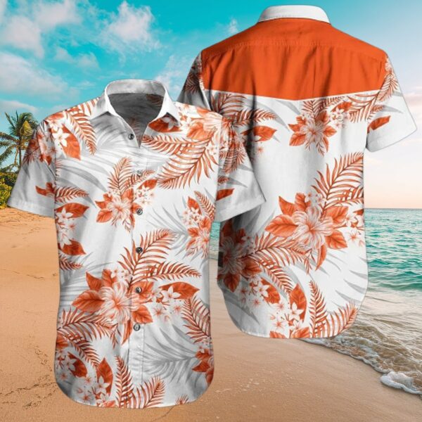 Cincinnati Bengals Orange Floral Tropical Shirt Men