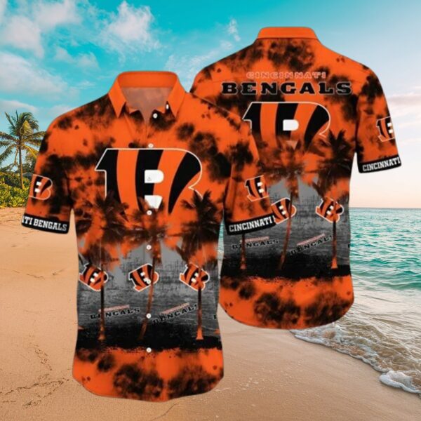 Cincinnati Bengals Tropical Hawaiian Fan Shirt