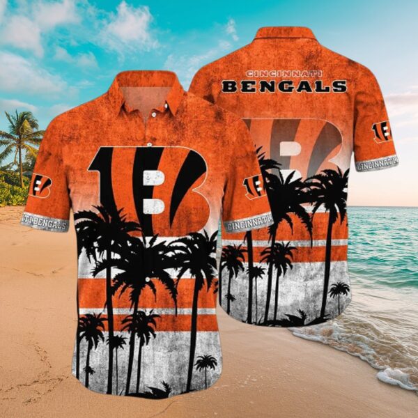 Cincinnati Bengals Tropical Hawaiian Shirt - Palm Tree